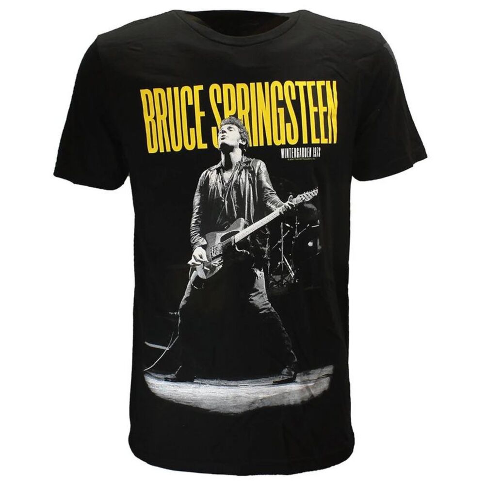 Bruce Springsteen Unisex Adult Winterland Ballroom Guitar T-Shirt / Black